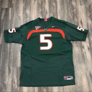 Authentic Miami Hurricanes Jersey #5 XL